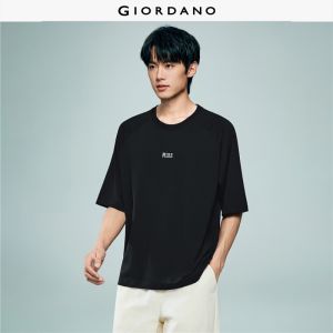 Giordano Beau Monde Men Men Round Neck T-Shirt Free Shipping 13026329