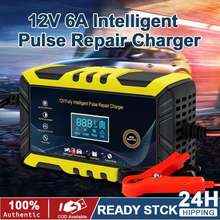 Heavy Duty Car Battery Charger 12v 24v Full Autoamtic Motorcycle Battery Charger 2sm Fast 4680