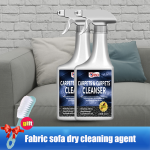 🎁Send brush🪥Fabric dry cleaning agent 500ML 1-5 minutes to quickly clean the sofa  Leather cleaner Carpet cleaner Sofa cleaner no wash Sofa clean spray Cleaning car seats dry cleaning spray fabric sofa cleaner Sofa cleaner spray