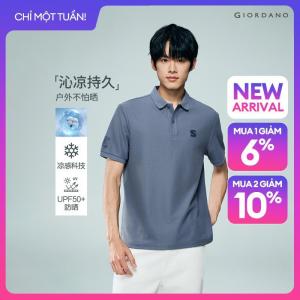 GIORDANO Men Polo Shirt High Tech Cool Touch High Tech Polo Shirt Casual Stylish Trendy Elegant Comfortable 13016397