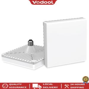 [Vodool Official Tool] Square Energy Saving Bulb 60W 6500K E27 Base Square Ceiling Lamp for Living Room Bathroom Bedroom Kitchen