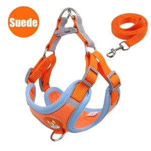 Dog Harness with leash for Dog Pet Chest Strap Fine Lines Round Rope Leash Dog Body Chain pet scarf