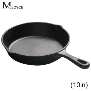 กระทะเหล็กหล่อหนา 12 นิ้ว เคลือบกันติด สำหรับปิ้งย่างและทอด เหมาะสำหรับครอบครัวและทำอาหารหลายเมนู