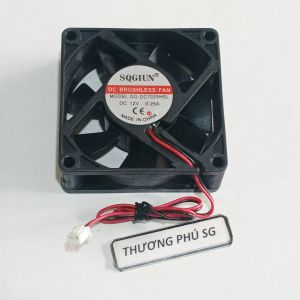 Quạt 7Cm dày 2.5Cm / Điện áp DC 12V (Loại 2 dây đầu 2 Pin đầu 5.5mm x 4.0mm) NEW