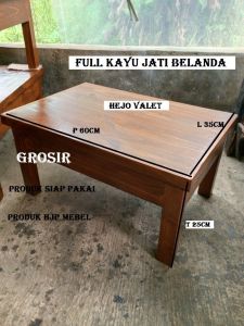Grosir meja belajar meja komputer lesehan meja serbaguna meja full kayu jati belanda siap pakai panjang 60cm lebar 35cm tinggi 25cm