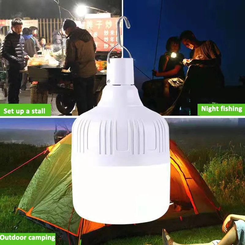 Led Charging Ball Bulb Outdoor Emergency Camping Camping Lights Night  Market Lights Fishing Lights