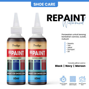 Prodigo - Shoe Care CAT SEPATU 60ml CANVAS SUEDE NUBUCK WATERBASED PAINT | CAT KULIT - PERAWATAN SEPATU