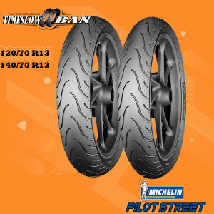 Sepasang Ban Motor YAMAHA NMAX MICHELIN PILOT STREET 120/70 - 140/70 Ring 13 Tubeless