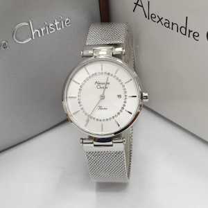 Jam tangan Wanita Alexandre christie 2727/2280 tanggal aktif tali pasir analog original
