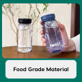 TIGA COMBO 5PC 300ml Plastic Water Bottle With Tea Filter Leak Proof Mini Pocket Size Cute Kids Botol Air Kecil TG00024. 