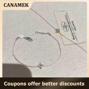 【 CANAMEK 】 Simple Trendy Temperament Cross Bracelets For Women Girls Fashion Versatile Thin Adjustable Bracelet Jewelry Accessories Gifts