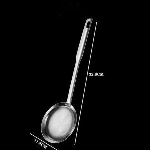 Filter Scoop Stainless Steel Fat Skimmer Spoon Fine Mesh Strainer Food Strainer With Handle Kitchen Tools