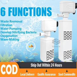 15W 5-in-1 Fish Tank Filter Portable Silent Aquarium Internal Filter Oxygen Submersible Fish Tank