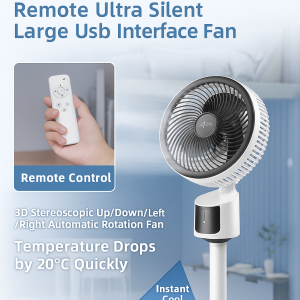 【Rapid Cooling】Ultra-quiet Floor-standing Energy-saving Circulation Fan U Large Wind 3 Speed Turbo Silent Stand Fan