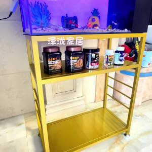 Fish Tank Stand Rack Fish Tank Rack Multi-layer Floor-standing Flower Stand Light Luxury Minimalist Iron Art Storage Rack Complete Set Aquarium Stand Rack