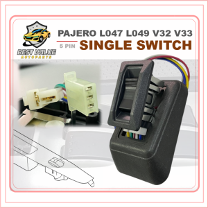 MITSUBISHI PAJERO L047 L049 V32 V33 POWER WINDOW MAIN SWITCH DRIVER 11 PIN / SINGLE SWITCH SUIS PENUMPANG 5 PIN