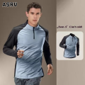 ASRV Áo Thun Nam Dài Tay Tập Luyện Tập Thể Hình Nhanh Khô Nửa Khóa Kéo. 