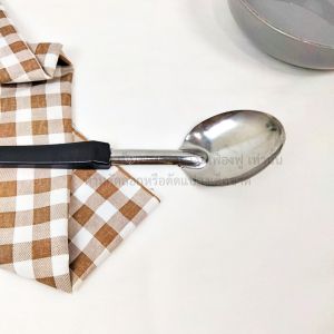 ทัพพี  ทัพพีทำอาหาร ทัพพีสแตนเลสอเนกประสงค์ ยาว 10.5 นิ้ว กว้าง 2.5 นิ้ว ด้ามจับแข็งแรง  ใช้ตักอาหาร ตักแกง ทนความร้อน