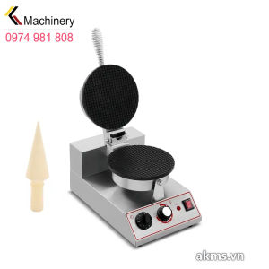 Máy làm bánh waffle ốc quế đơn CB-1 công suất 1000W