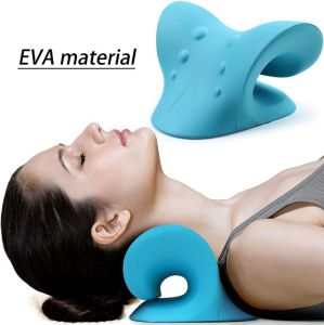 {Local delivery} Cervical Massage Pillow Neck Shoulder Spine Stretch Traction Device Pain Relief Muscle Relaxation Chiropractic Tools