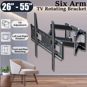New Nordic retractable rotating TV stand | 26-55 inch TV available | Premium black