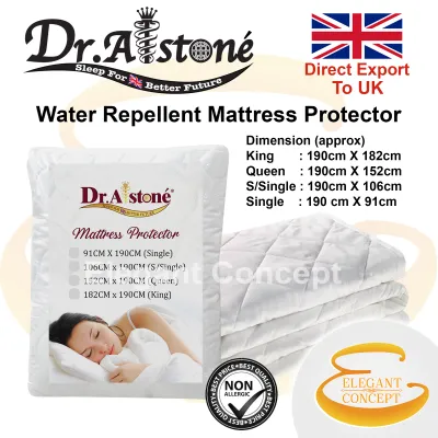 (Limited offer) Dr.Alstone (Edition Export to UK) Cotton Mattress Protector with Anti-Dust mite 360 Air Ventilation (King/ Queen/ Super Single/ Single)