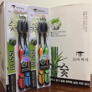 Hộp 30 Bàn Chải Răng Than Tre Hoạt Tính Bossi Hàn Quốc - Cấu Tạo Bàn Chải Thon Gọn Giúp Đánh Răng Dễ Dàng
