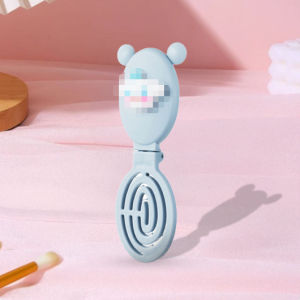 Harga Grosir - Sisir Rambut Lucu / Sisir Lipat Plus Cermin / Mini Folding Brush / Sisir Kecil Lucu