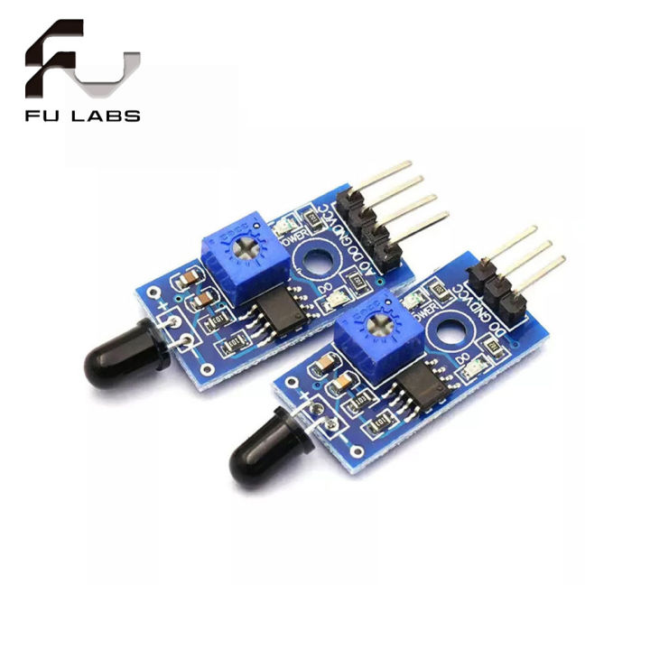 4 Pin/3Pin Flame Sensor Module for Arduino Fire Detector Infrared ...