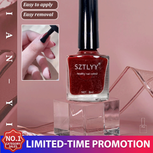 No-bake tearable water-based nail polish healthy and natural color Nail Polish Protecting Nails Cream Gradient Protein Nail Quickdrying Nail Polish Care Oil