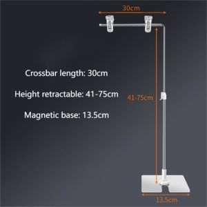 Display Banner Stand Magnet Pop Display Meja Adjustable Tinggi Standing Pop