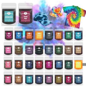 34 Colors 10g Tie-Dye Powder Fabric Dyes Textile Dyeing DIY Garment Tie Dyeing Cotton Nylon Multifunctional Pigment For Old Clothes Refurbishment
