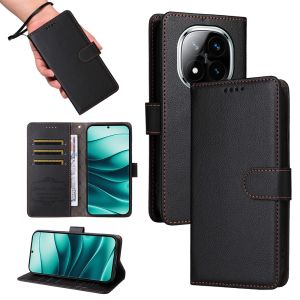 Điện thoại chống sốc trường hợp đối với Xiaomi POCO X7 F7 M6 F6 X6 Pro Magnetic Ví da nắp gập có khe cắm thẻ bìa vỏ