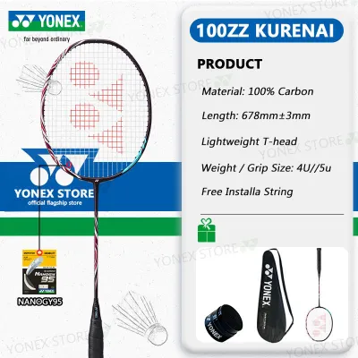 YONEX ASTROX 100ZZ BP Badminton Racket Full Carbon Single 4U 22-30lbs Made In Japan Free Hand Glue
