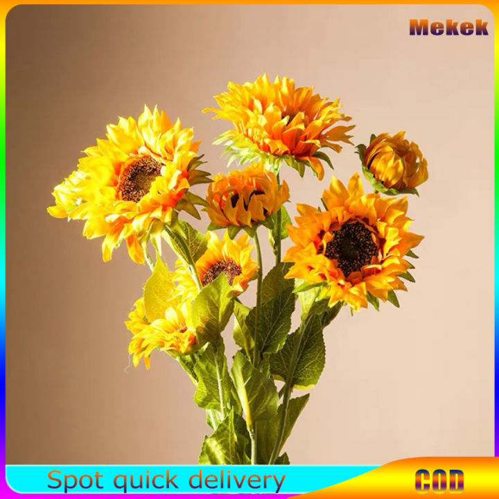 Simulation Artificial Sunflower Flowers Simple Modern Silk Flower For ...