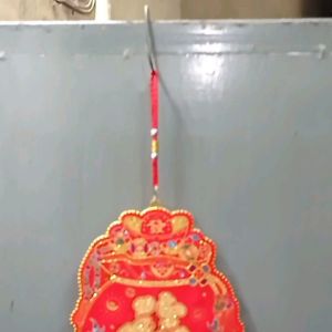 โมบายตรุษจีน ถังสมบัติเงินทองเพิ่มพูน+ก้อนทอง+ตัวฮก+ต้นไม้เงิน+ก้อนทอง+เหรียญมงคล ความยาวทั้งเส้น138cm