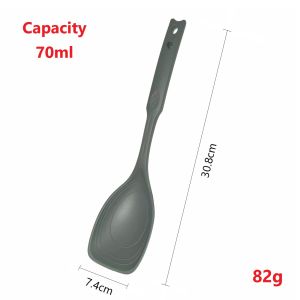 EZCOOK Silicone Multifunctional Spatula High-Quality Silicone 2-in-1 Spatula & Ladle with Stainless Steel Core for Kitchen Cooking. High end. Stainless steel inner core. Various sizes. Various colors.