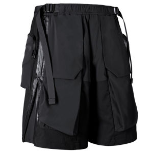 【TECHWEAR】REINDEE LUSION 24SS 0231 TACTICAL ZIPPER WATER REPELLENT LOOSE SHORTS CYBERPUNK DARKWEAR