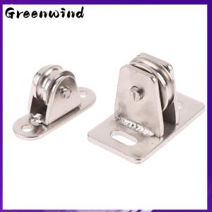 Greenwind Ròng rọc con lăn Song công mang im lặng có thể tháo rời rãnh bánh xe ròng rọc để xử lý vật liệu và di chuyển