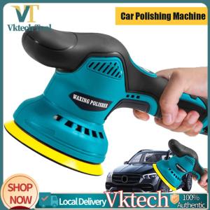 [Vktech]Cordless Auto Buffer and Polisher Variable Speed Rotary Car Polishing Machine 2500-5000 RPM for Waxing Buffing Sanding