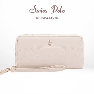 Swiss Polo Ladies PU Leather Full Zipper With Strap Long Purse - Multi Colour SLP 13
