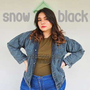 AFAREEN - Jaket Jeans Wanita Jumbo /Jaket Jeans Denim Cewek Big Size LD 122 cm