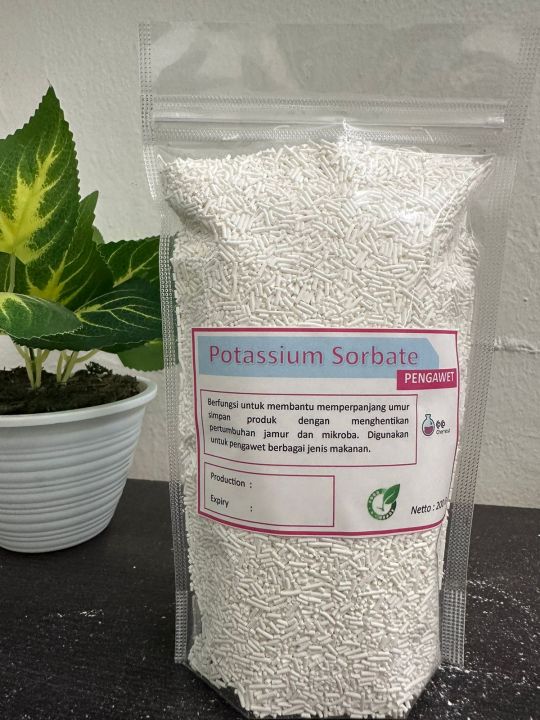 Potassium Sorbate / Kalium Sorbat / Pengawet Makanan Kemasan Repack - 100 gr