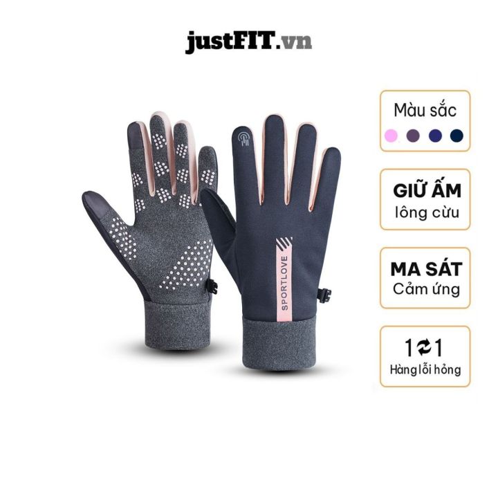 1 Đôi Găng Tay Đạp Xe Găng Tay Giữ Ấm Kín Ngón Màn Hình Cảm Ứng Chống ...