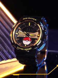 ZGO x Pokemon Pikachu Mechanical Waterproof Watch For Men & Kids Watch Junior High School Student Gift 8572