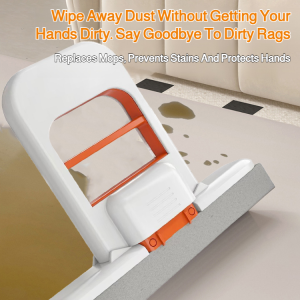 Hands-Free Cleaning Space-Saving Foldable  Desktop Mini Lazy Sponge Mop New Home Use Water-Absorbing Stain-Removing Mop Foldable Compact Tabletop Mop 免手洗折叠桌面迷你小拖把