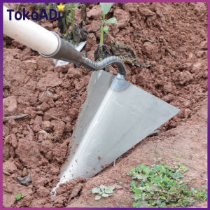 Cangkul Segitiga Cangkul Pacul Cadong Penyiang Gulma Weeding Garu Harrow Taman Rake Besi Rake Penyiangan Besi Tugas Berat Alat Berkebun Sayuran Taman Cangkul Segitiga