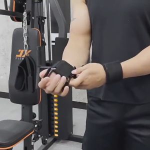 Đai quấn cổ tay có móc thép dày hỗ trợ nâng tạ hít xà đơn - Hàng loại 1