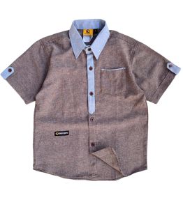 Qaikids Kemeja Anak polos untuk  usia 1-12 Tahun  bahan cotton Dealova