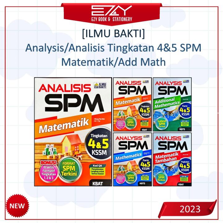 [EZY] ILMU BAKTI: Analysis/Analisis SPM Matematik/ Add Maths Tingkatan ...